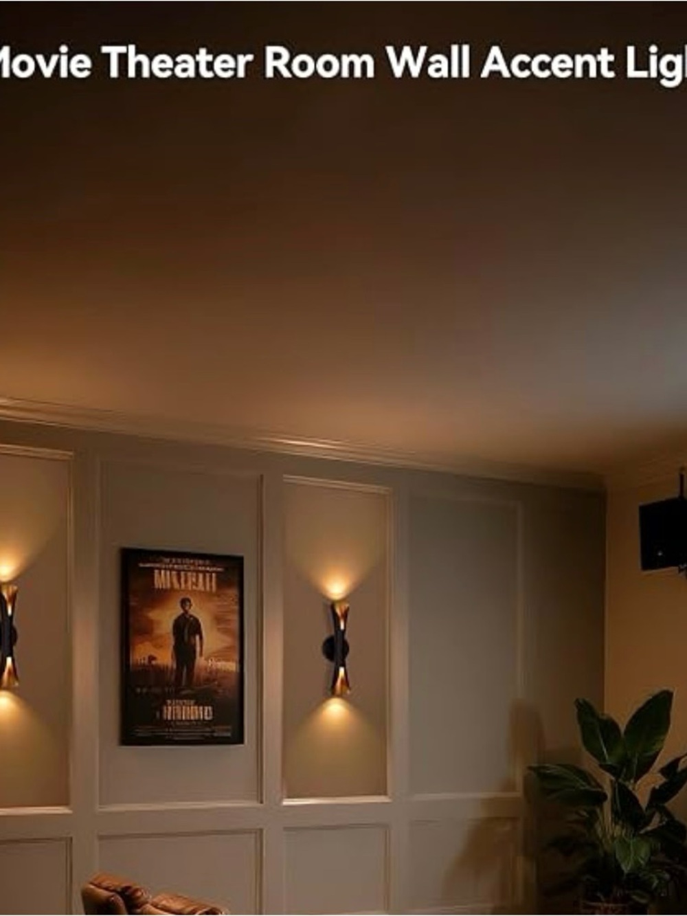 NIB PAIR Wall Sconces Dimmable Black Gold Sconce Lights Hardwired Modern Indoor - Picture 3 of 11